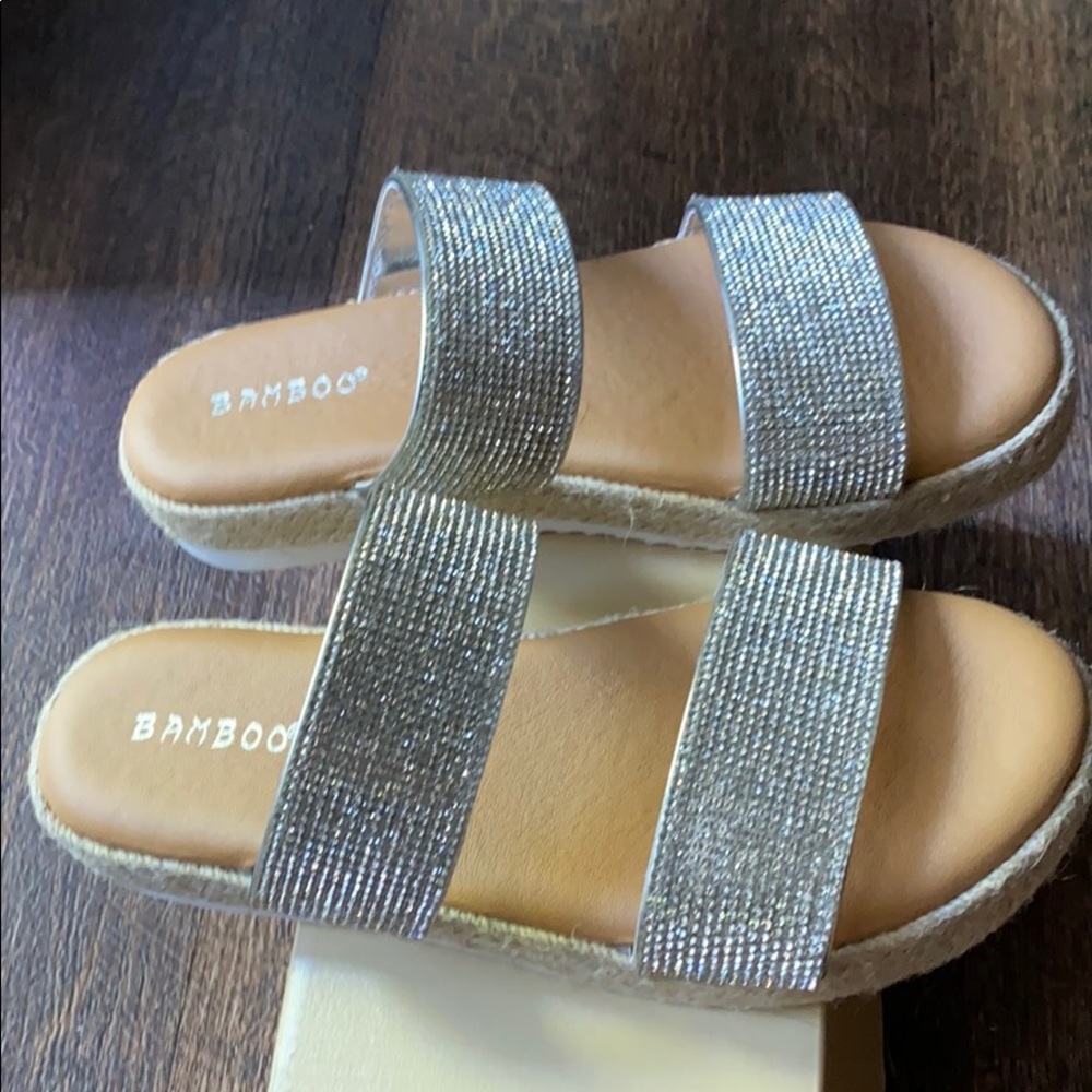 Rhinestone sandals woman’s size 7 Brand new